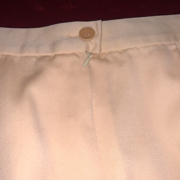 Vintage Escada Margaretha Ley Pale Yellow/Cream Wool Knee Length Skirt Size 42 - Picture 6 of 8
